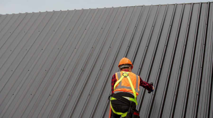 Professional metal roof installation services in Guys, TN
